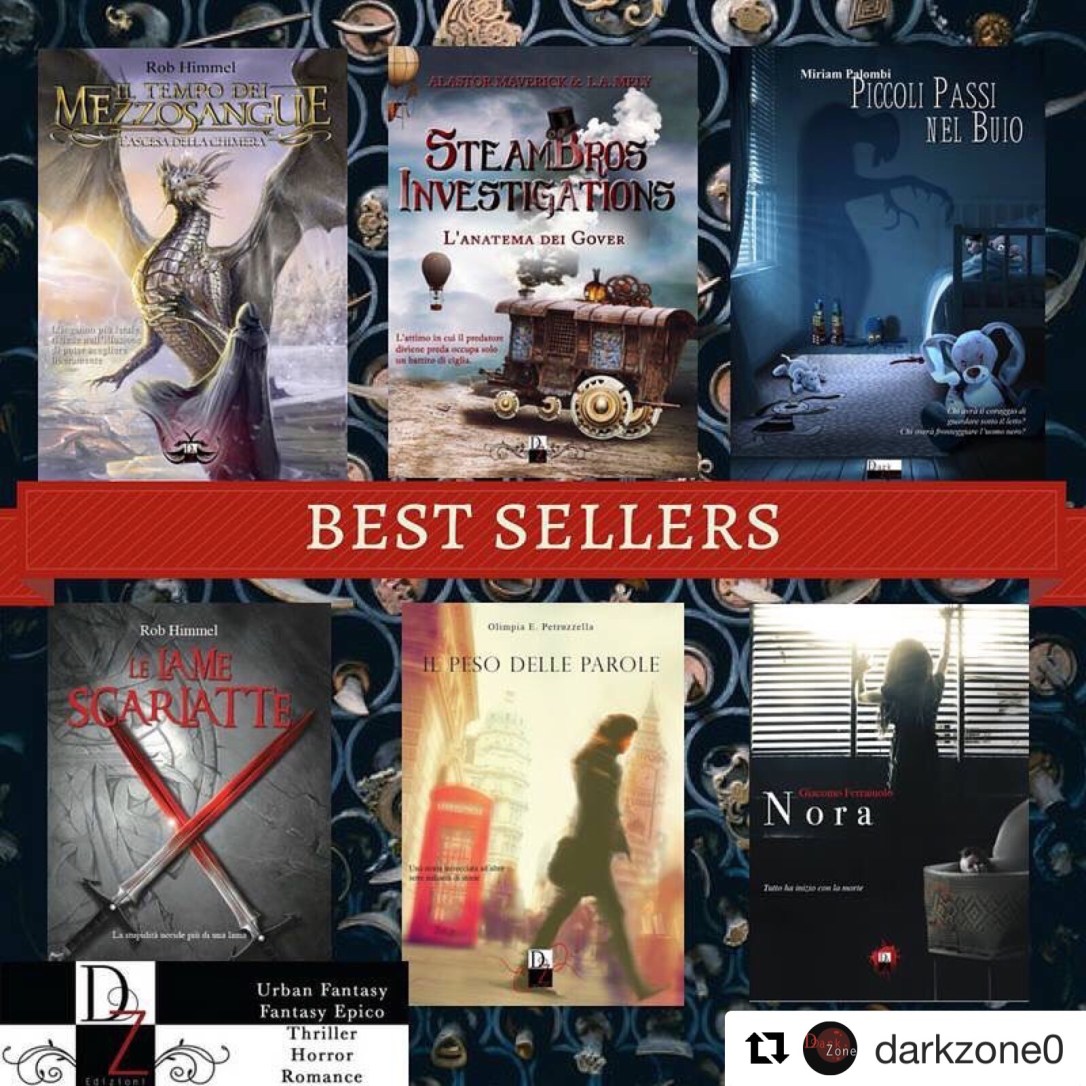 I miei due romanzi sono entrambi best sellers della DZ Edizioni nelle&nbsp;librerie